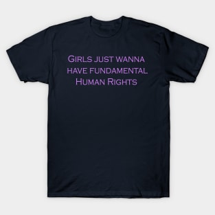 Girls just wanna have fundamental human rights T-Shirt